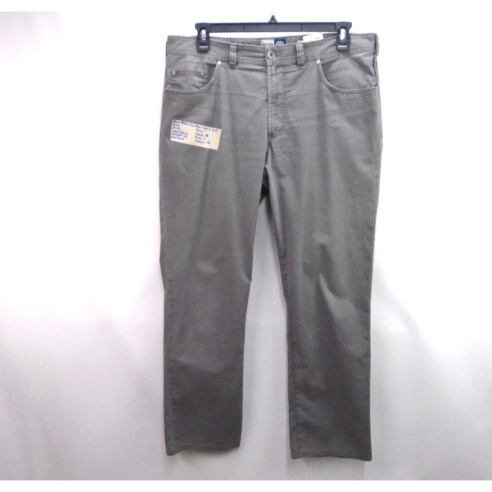 Atelier Gardeur Nigel 1 Regular Fit Pants Mens Size 38 x34 (38x30) Gray Straight